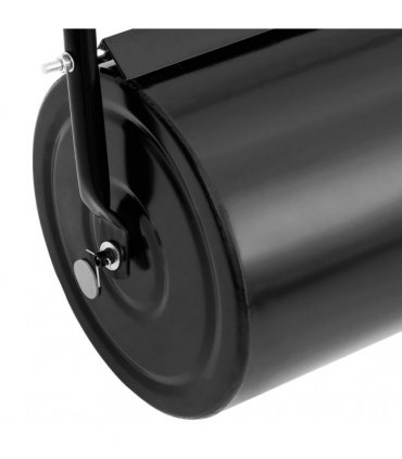 vidaXL Garden Lawn Roller with Handle Black 42 L Iron and Steel