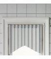 vidaXL Curtain Rails 2 pcs White and Silver 40-60 cm Aluminium