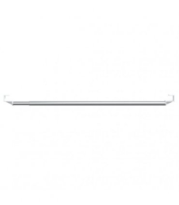 vidaXL Curtain Rails 2 pcs White and Silver 40-60 cm Aluminium