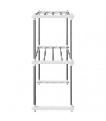 vidaXL Microwave Shelf White 51x27x63 cm Aluminium