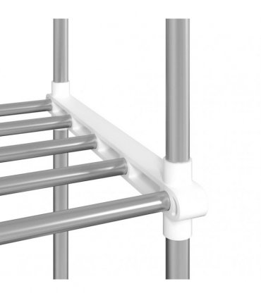 vidaXL Microwave Shelf White 51x27x63 cm Aluminium