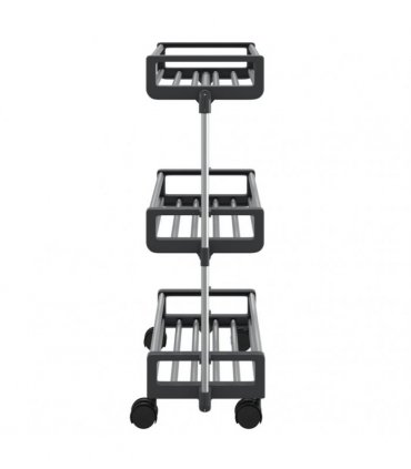 vidaXL Storage Trolley 59x20x75 cm Aluminium