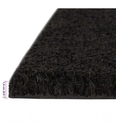 vidaXL Door Mats 2 pcs Black 40x60 cm Tufted Coir