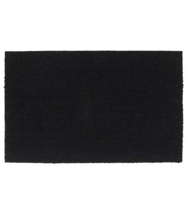 vidaXL Door Mat Black 50x80 cm Tufted Coir