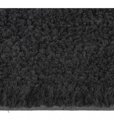 vidaXL Door Mat Black 50x80 cm Tufted Coir