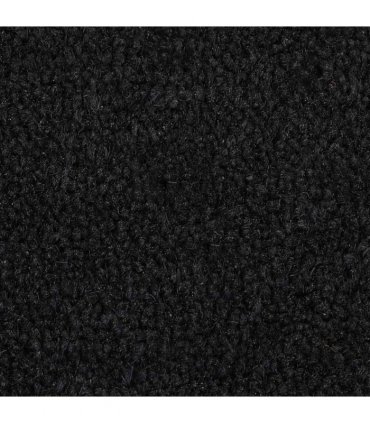 vidaXL Door Mat Black 65x100 cm Tufted Coir