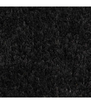 vidaXL Door Mat Black 80x100 cm Tufted Coir