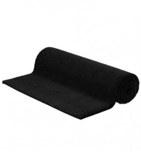 vidaXL Door Mat Black 100x200 cm Tufted Coir