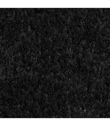 vidaXL Door Mat Black 100x200 cm Tufted Coir