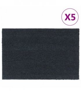 vidaXL Door Mats 5 pcs Dark Grey 40x60 cm Tufted Coir