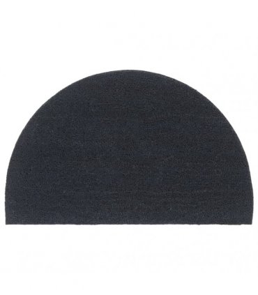 vidaXL Door Mat Dark Grey Half Round 50x80 cm Tufted Coir