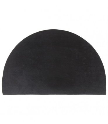 vidaXL Door Mat Dark Grey Half Round 50x80 cm Tufted Coir