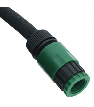 vidaXL Garden Soaker Hose Black 0,6" 10 m Rubber