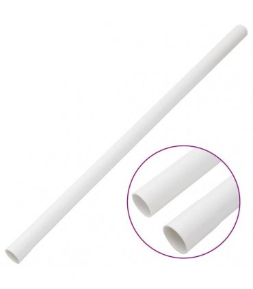 vidaXL Cable Trunkings with Clips Ø32 mm 30 m PVC