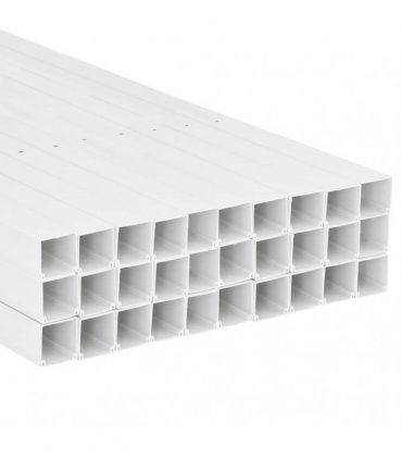 vidaXL Cable Trunking 40x40 mm 30 m PVC