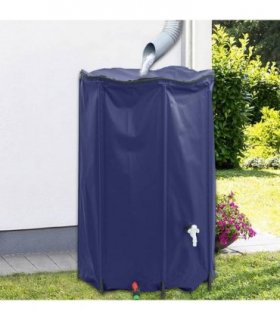 vidaXL Water Tank with Tap Foldable 1000 L PVC