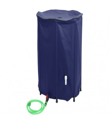 vidaXL Water Tank with Tap Foldable 380 L PVC
