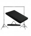 vidaXL Backdrop Support System 300 x 300 cm Black