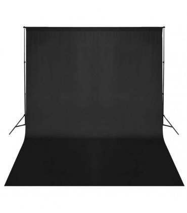 vidaXL Backdrop Support System 300 x 300 cm Black