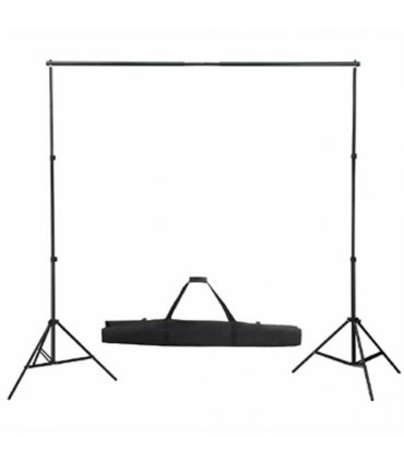 vidaXL Backdrop Support System 300 x 300 cm Black