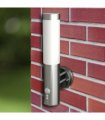 vidaXL Outdoor Wall Lamps 2 pcs with Motion Detector Stainless Steel