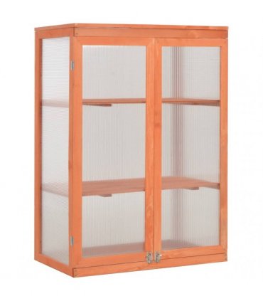 vidaXL Greenhouse Wood 75x47x109 cm