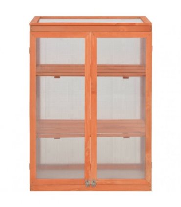 vidaXL Greenhouse Wood 75x47x109 cm