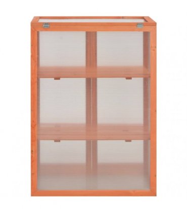 vidaXL Greenhouse Wood 75x47x109 cm