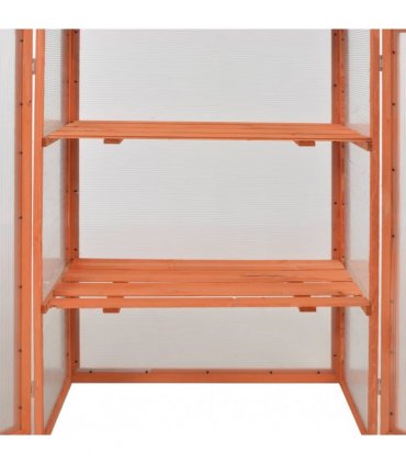 vidaXL Greenhouse Wood 75x47x109 cm