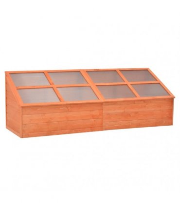 vidaXL Greenhouse Wood 180x57x62 cm