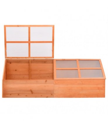 vidaXL Greenhouse Wood 180x57x62 cm