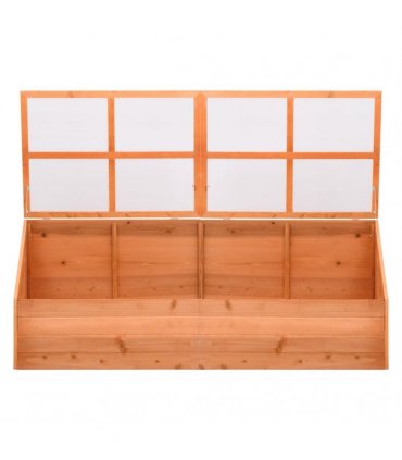 vidaXL Greenhouse Wood 180x57x62 cm