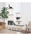 vidaXL Cat Tree with Sisal Scratching Posts Dark Grey 279 cm