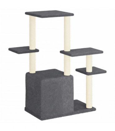 vidaXL Cat Tree with Sisal Scratching Posts Dark Grey 97,5 cm