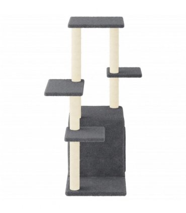 vidaXL Cat Tree with Sisal Scratching Posts Dark Grey 97,5 cm