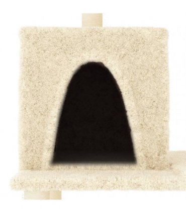 vidaXL Cat Tree with Sisal Scratching Posts Cream 167 cm