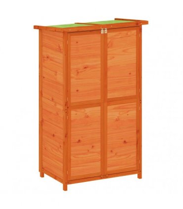 vidaXL Garden Tool Shed Brown 83x57x140 cm Solid Wood Pine