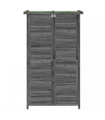 vidaXL Garden Tool Shed Grey 83x57x140 cm Solid Wood Pine