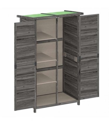 vidaXL Garden Tool Shed Grey 83x57x140 cm Solid Wood Pine