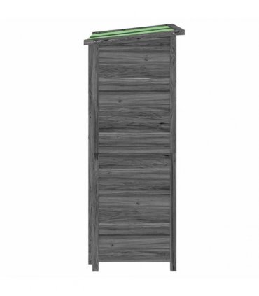 vidaXL Garden Tool Shed Grey 83x57x140 cm Solid Wood Pine