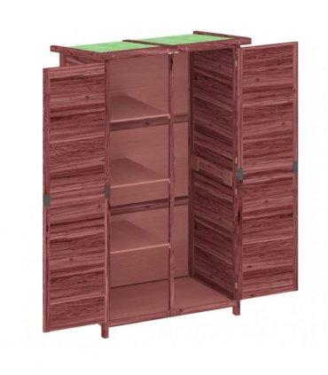 vidaXL Garden Tool Shed Mocha 83x57x140 cm Solid Wood Pine