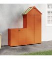 vidaXL 2 Piece Garden Tool Shed Set Brown Solid Wood Pine