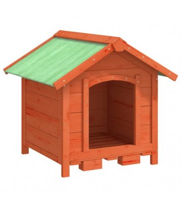 vidaXL Dog Kennel Brown 65x65x61,5 cm Solid Wood Pine