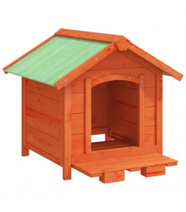 vidaXL Dog Kennel Brown 65x65x61,5 cm Solid Wood Pine