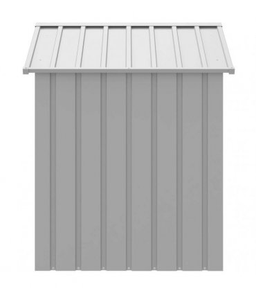 vidaXL Dog House with Roof Light Grey 117x103x123 cm Galvanised Steel
