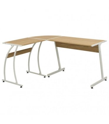 vidaXL Corner Desk L-Shaped Oak