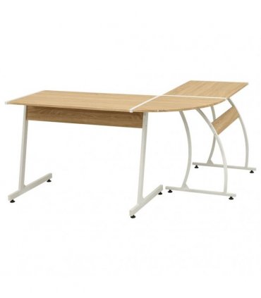 vidaXL Corner Desk L-Shaped Oak