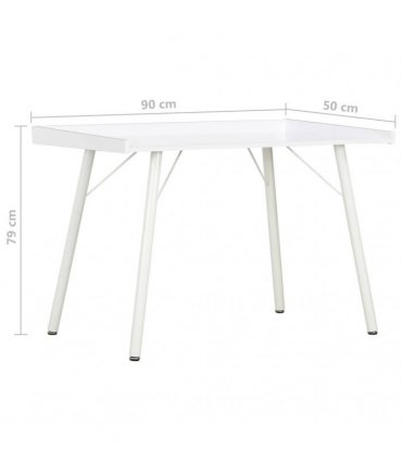 vidaXL Desk White 90x50x79 cm