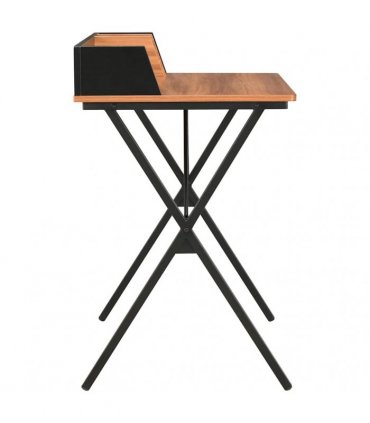 vidaXL Desk Black and Brown 80x50x84 cm