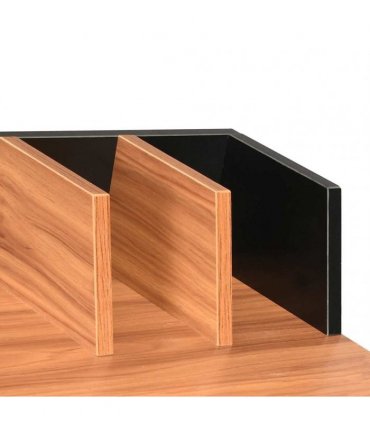 vidaXL Desk Black and Brown 80x50x84 cm